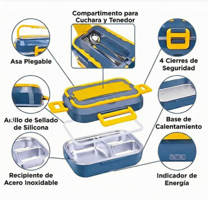 Lonchera Calentador Comida Portatil Auto